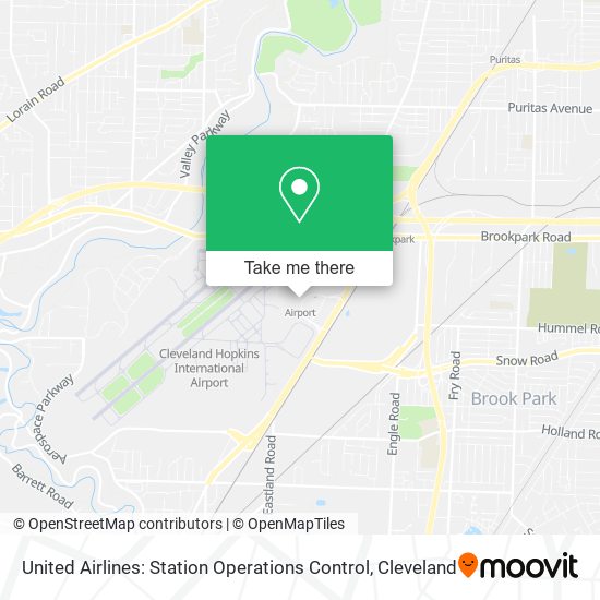 Mapa de United Airlines: Station Operations Control