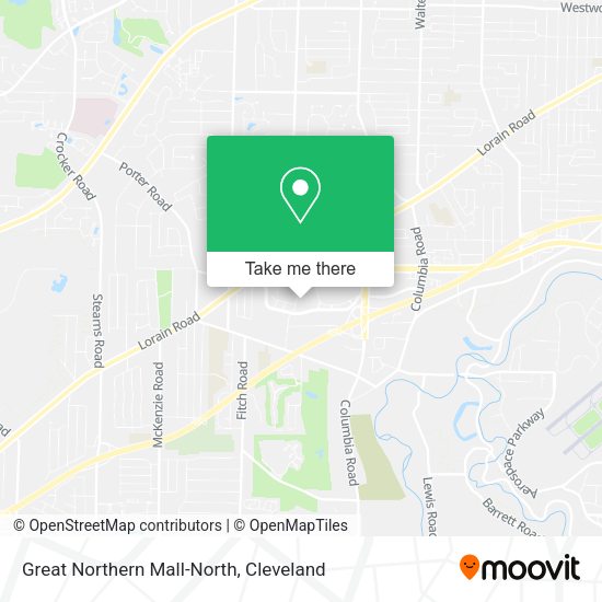 Mapa de Great Northern Mall-North