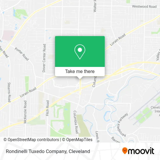 Rondinelli Tuxedo Company map