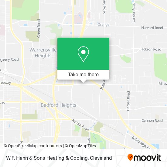 W.F. Hann & Sons Heating & Cooling map