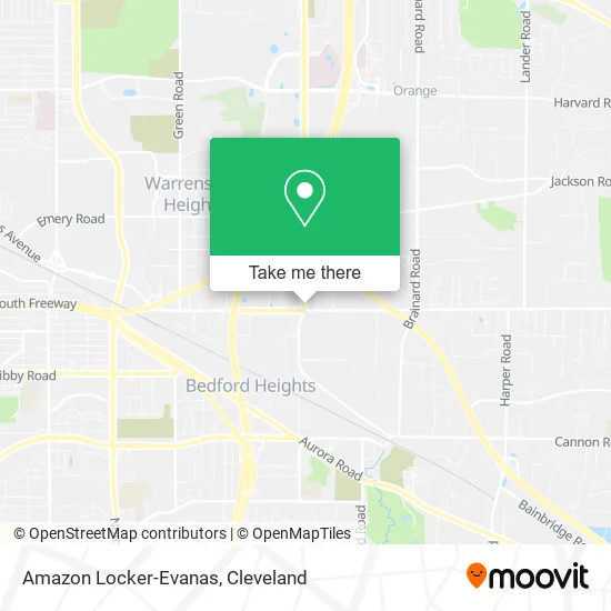 Amazon Locker-Evanas map