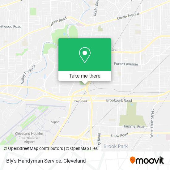 Mapa de Bly's Handyman Service