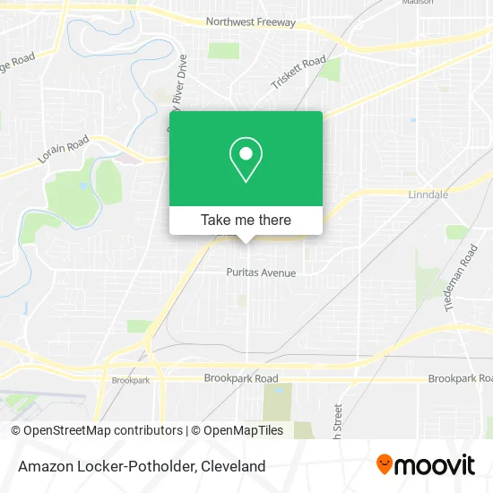 Amazon Locker-Potholder map