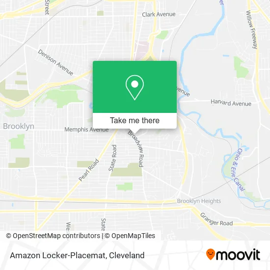 Amazon Locker-Placemat map