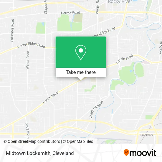 Midtown Locksmith map