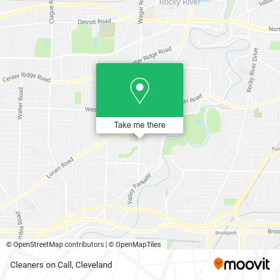 Cleaners on Call map