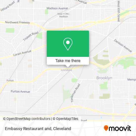 Embassy Restaurant and map