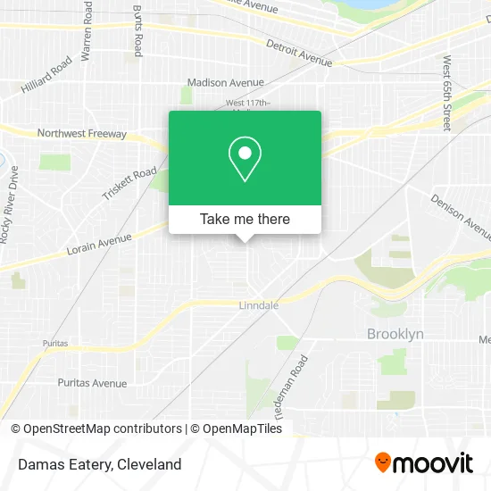 Mapa de Damas Eatery