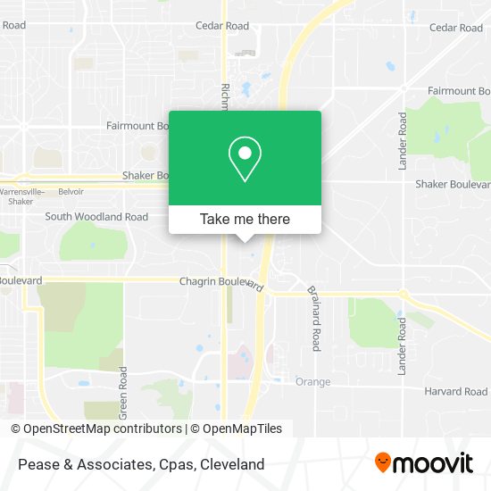 Pease & Associates, Cpas map