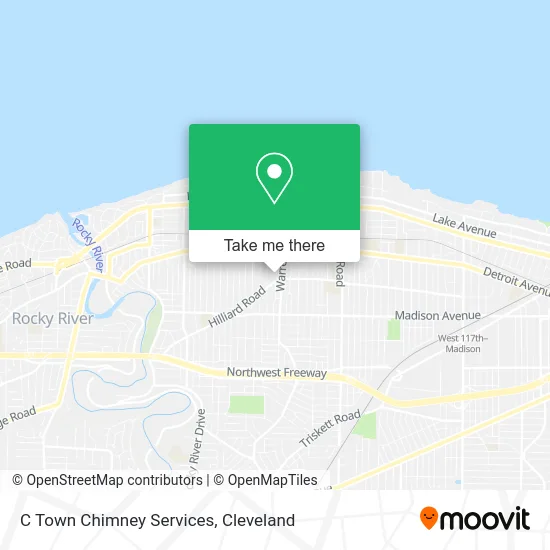 C Town Chimney Services map