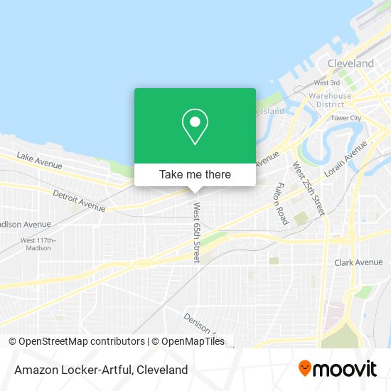 Mapa de Amazon Locker-Artful