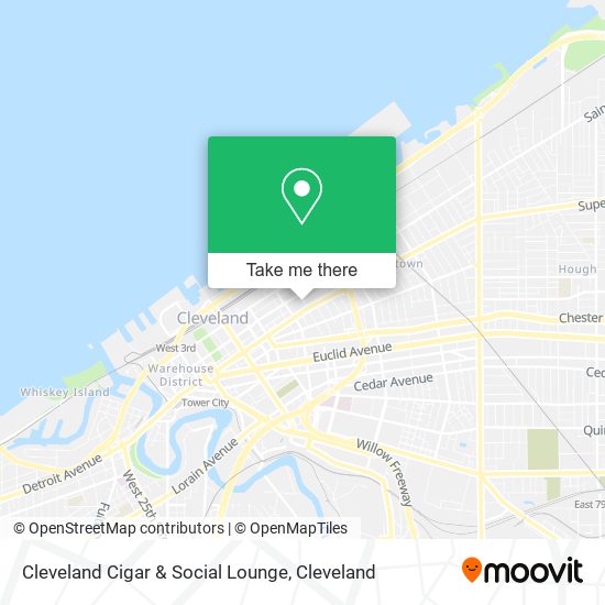 Mapa de Cleveland Cigar & Social Lounge