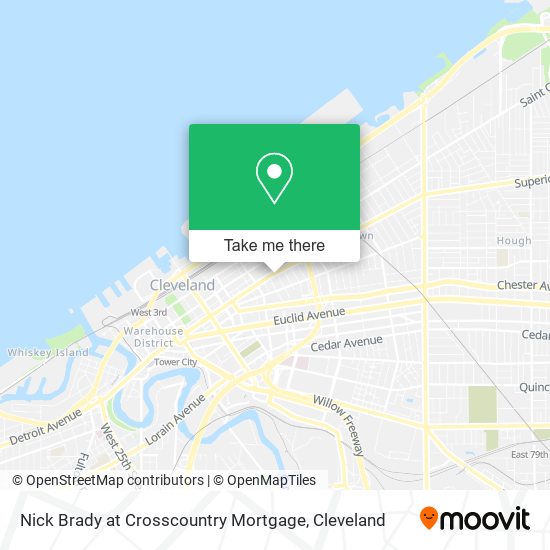 Mapa de Nick Brady at Crosscountry Mortgage