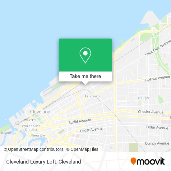 Cleveland Luxury Loft map