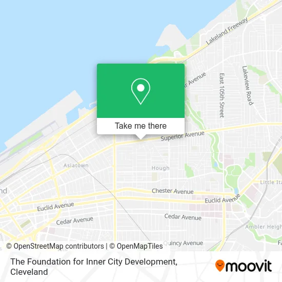 The Foundation for Inner City Development map
