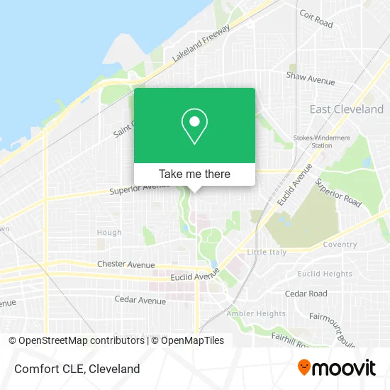 Comfort CLE map