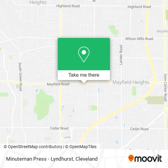 Minuteman Press - Lyndhurst map