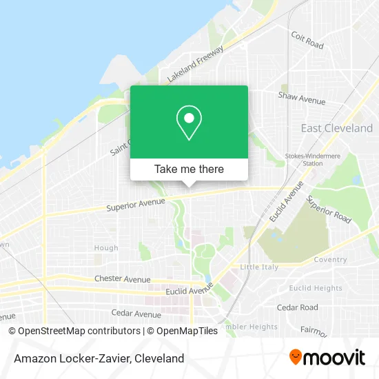 Amazon Locker-Zavier map