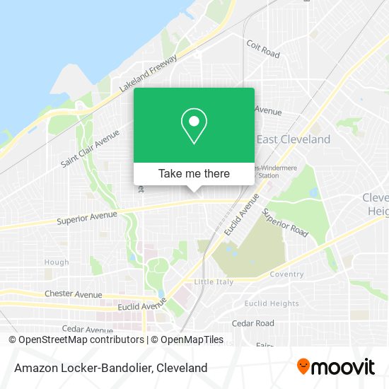 Mapa de Amazon Locker-Bandolier