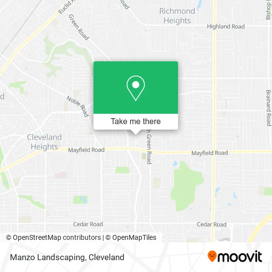 Manzo Landscaping map