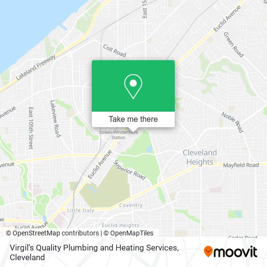 Virgil's Quality Plumbing and Heating Services map