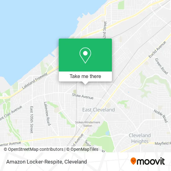 Amazon Locker-Respite map