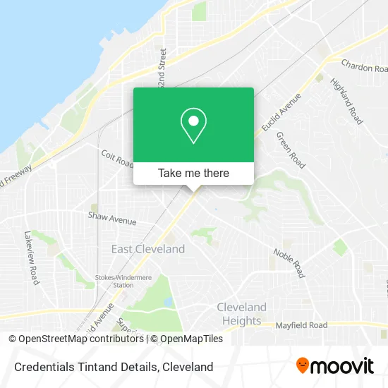 Credentials Tintand Details map