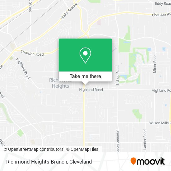 Richmond Heights Branch map