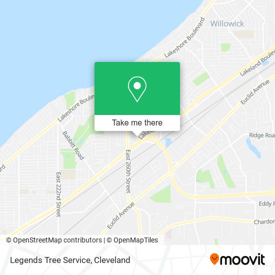 Legends Tree Service map