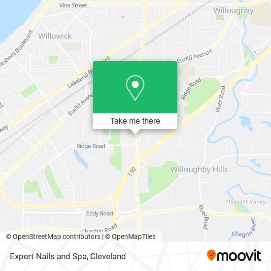 Expert Nails and Spa map