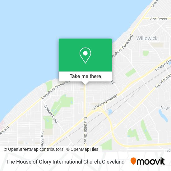 The House of Glory International Church map