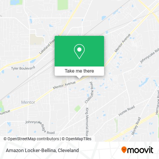 Mapa de Amazon Locker-Bellina