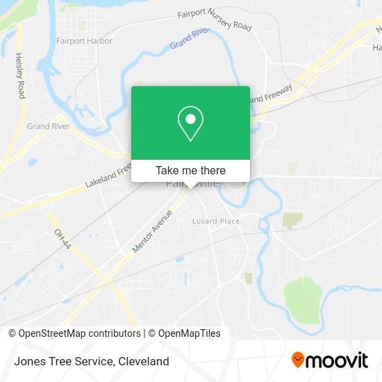 Jones Tree Service map