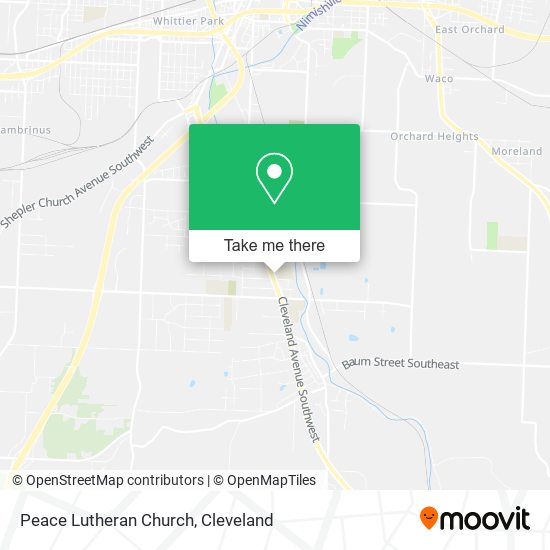 Peace Lutheran Church map