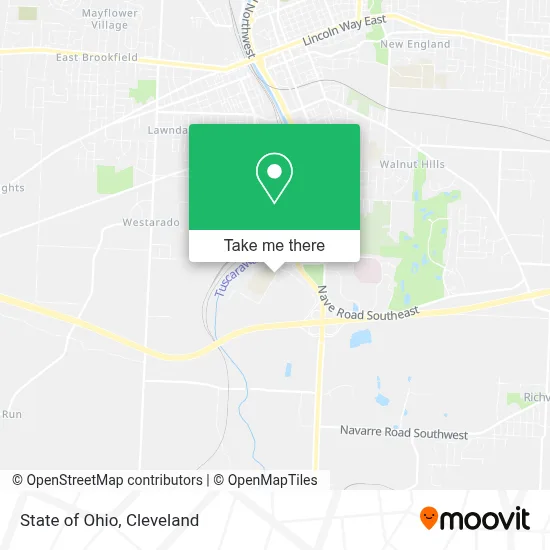 State of Ohio map