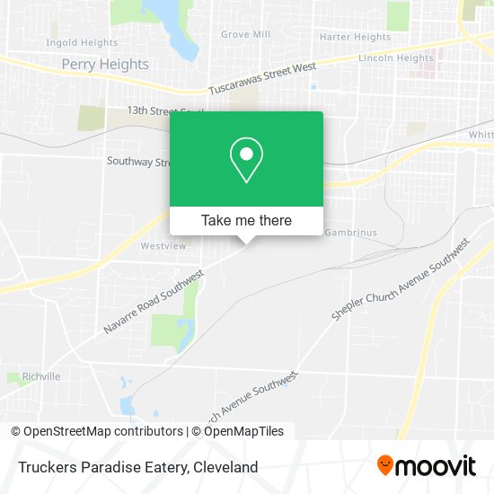 Mapa de Truckers Paradise Eatery