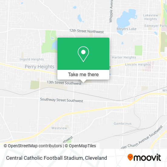 Central Catholic Football Stadium map