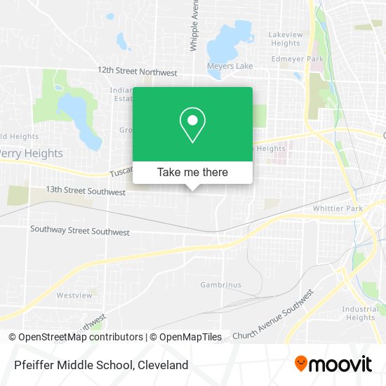 Pfeiffer Middle School map