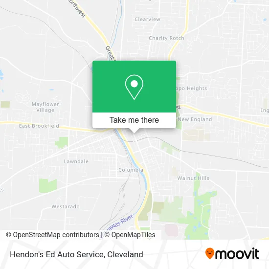 Hendon's Ed Auto Service map