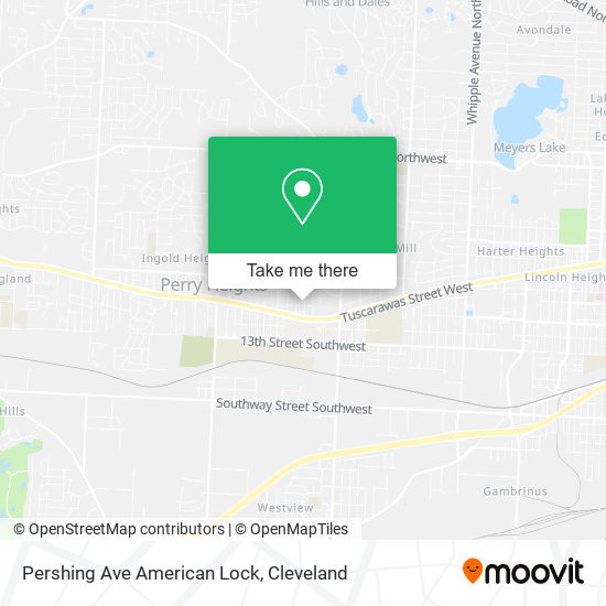 Mapa de Pershing Ave American Lock