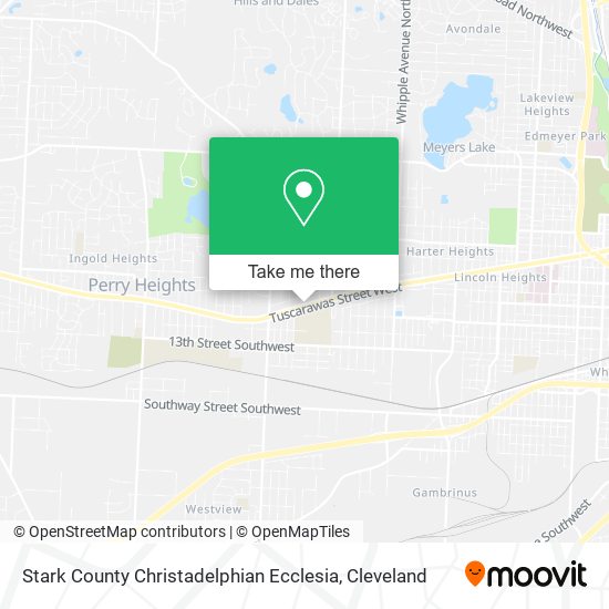 Stark County Christadelphian Ecclesia map