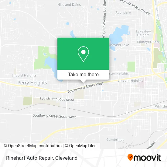 Rinehart Auto Repair map
