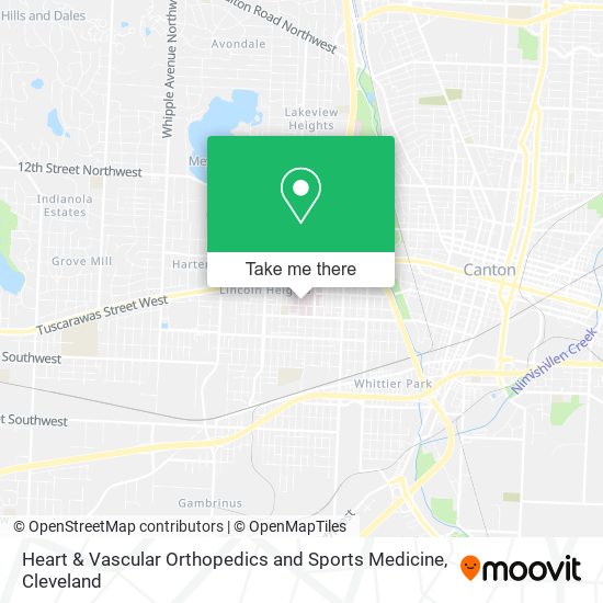 Heart & Vascular Orthopedics and Sports Medicine map