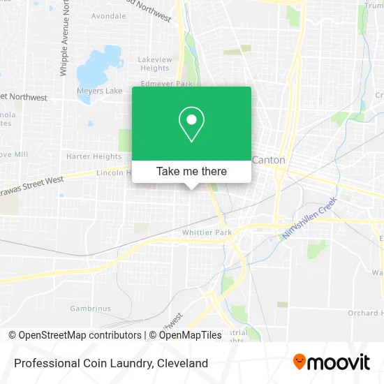 Professional Coin Laundry map