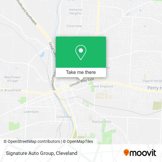 Mapa de Signature Auto Group