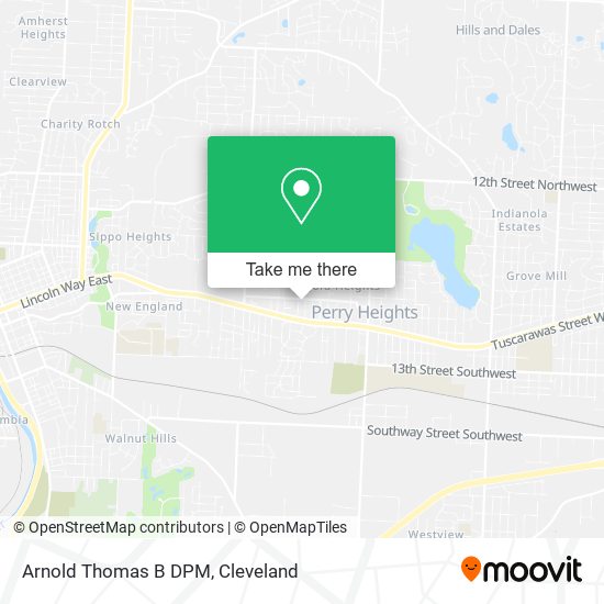 Arnold Thomas B DPM map