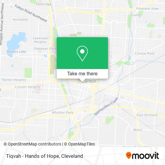 Tiqvah - Hands of Hope map