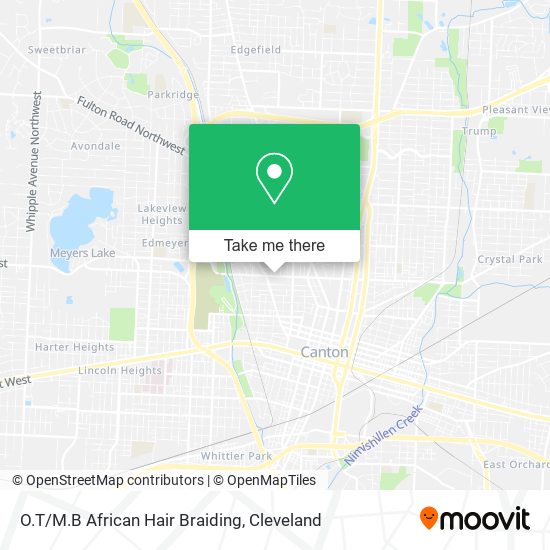 Mapa de O.T/M.B African Hair Braiding