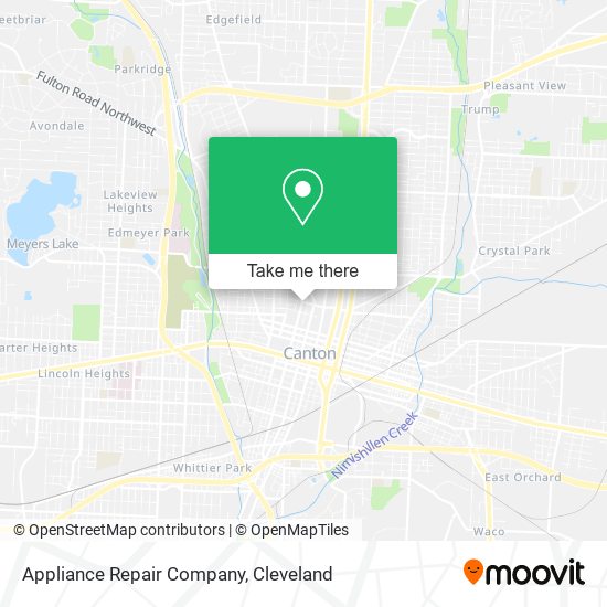 Mapa de Appliance Repair Company