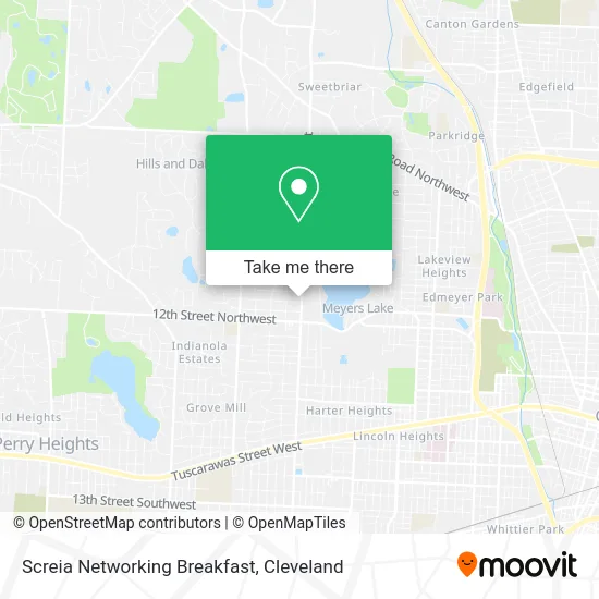 Screia Networking Breakfast map